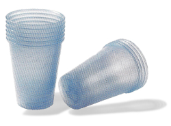 Wasserbecher transparent blau   2.5 dl