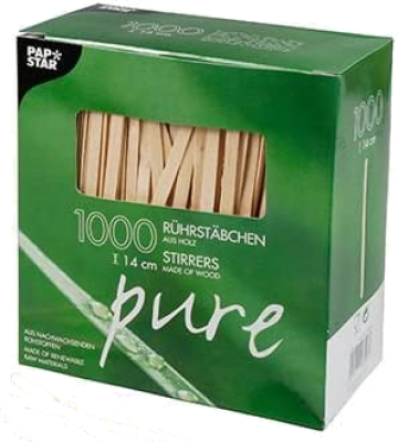 Rührstäbe Holz 114mm Länge